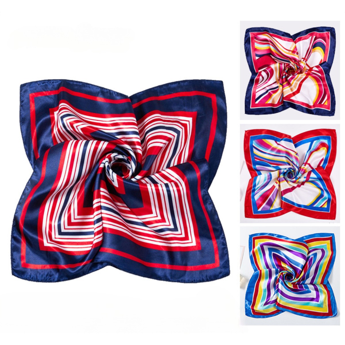 Silk Neck Scarf - 50*50cm kare ipek eşarplar eşarp kadın